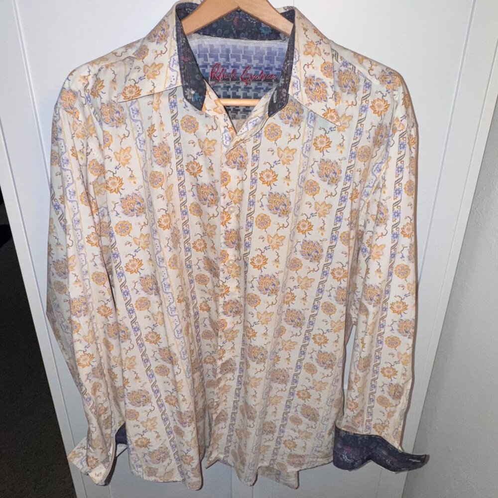 Robert Graham Flower Dress Shirt | Size 2XL